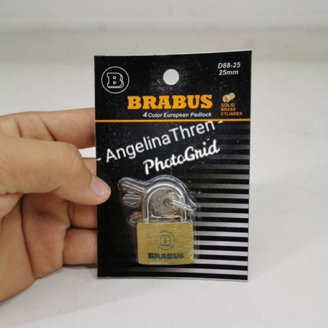 Gembok kuningan BRABUS 25mm solid brass - gembok pintu kamar