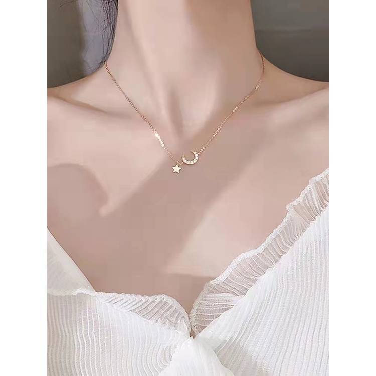 (Hello Girl) ZX05 Fashion Kalung Dan Gelang Mutiara Dan Permata Rantai Necklace Kombinasi Wanita Import