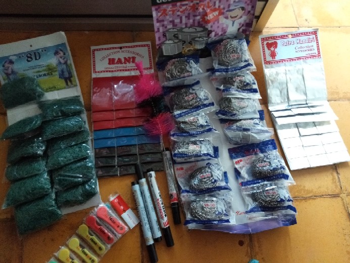 (12pcs) Gosok Panci Stainless Cuci Piring Merk Va-50 Anti Karat 18 Gram