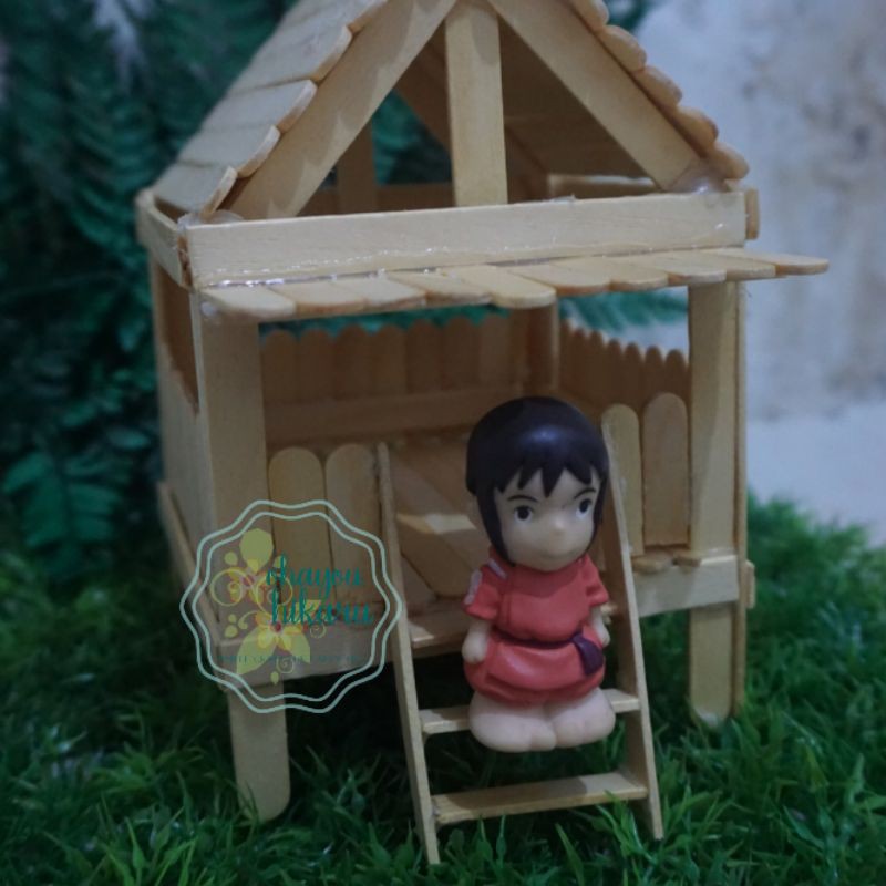 Miniatur Gubuk/Rumah Diorama Stik Es Krim
