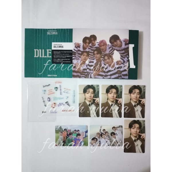 READY STOCK PC PHOTOCARD ALBUM ONLY TOPLOADER STICKER ENHYPEN DIMENSION DILEMMA ESSENTIAL VER SCYLLA