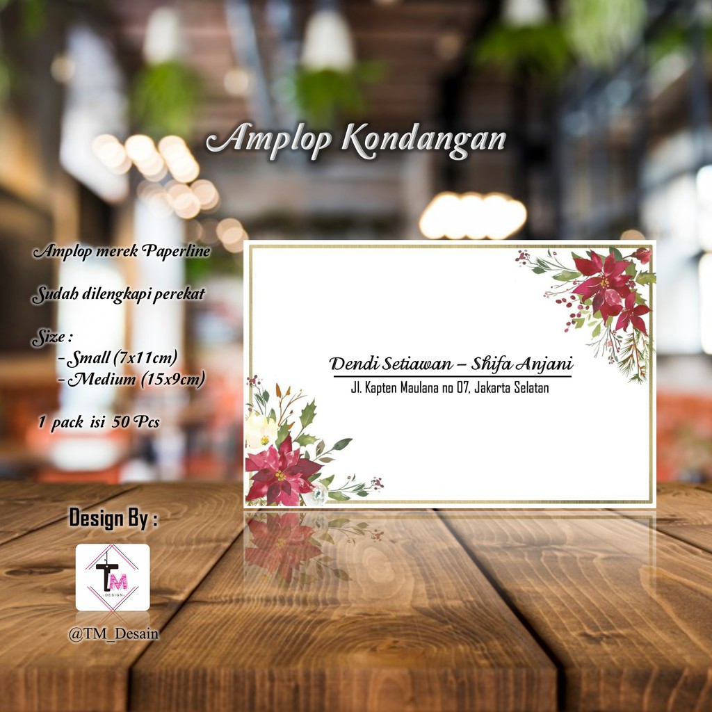 

isi 50 pcs Kode A20 - Amplop Kondangan / Amplop Desain / Amplop Nama