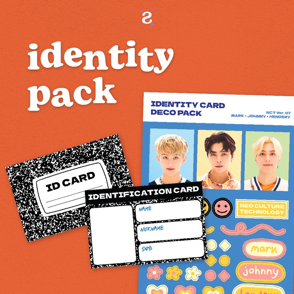 Photocard Deco Pack - Identity Card BTS NCT Dream 127 Wayv