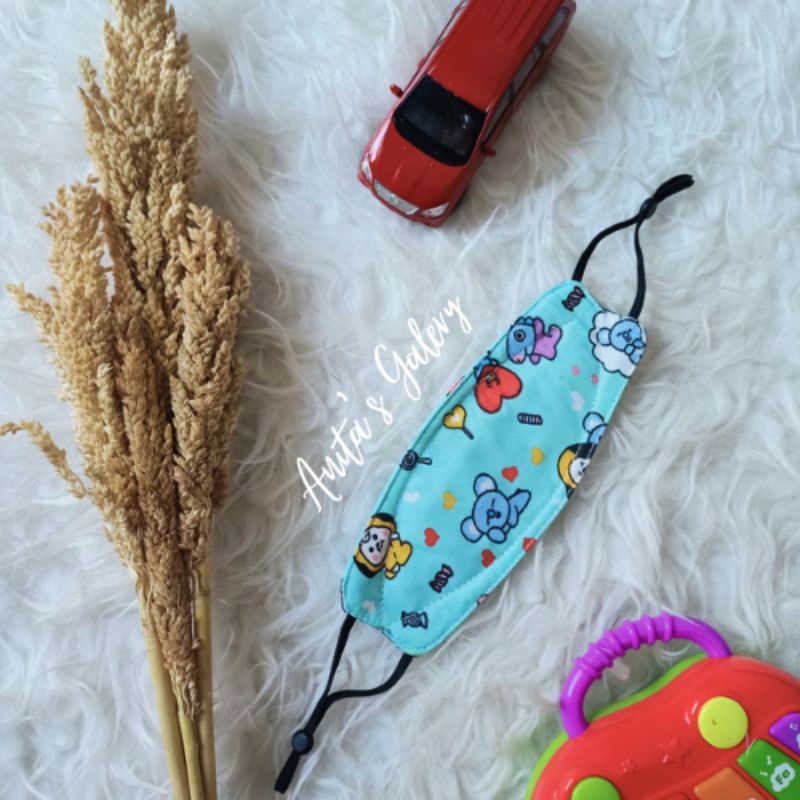 masker anak kf94 /masker kain anak KF94/earloop headloop/masker kf94 kids motif lucu/masker kain ana