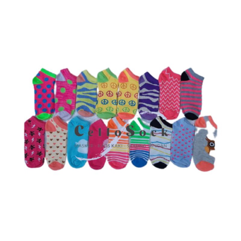 Kaos Kaki Fashion Ankle Cute / Kaos Kaki Fashion / Kaos Kaki Pendek / Kaos Kaki Ankle