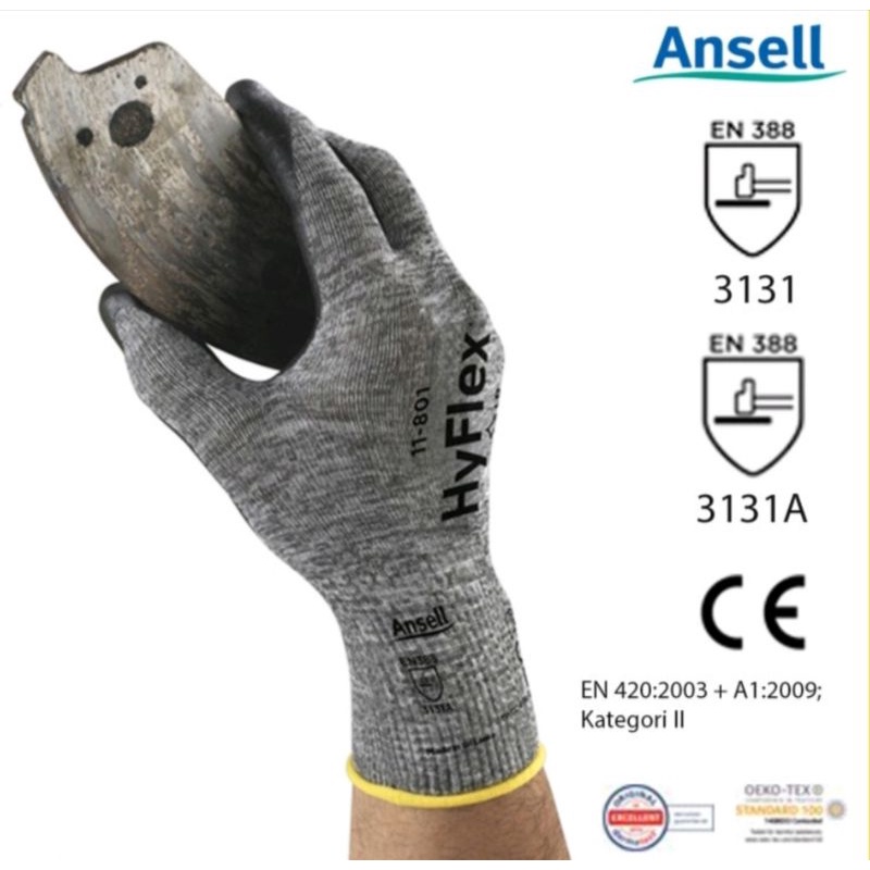 Sarung tangan kerja safety ansell - hyflex