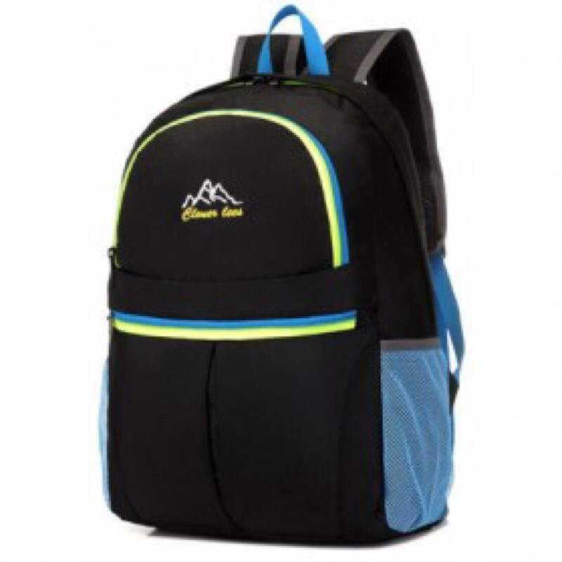 CLEVER BEES Tas Ransel Lipat Travel Portable Backpack 20L - L33 - Black