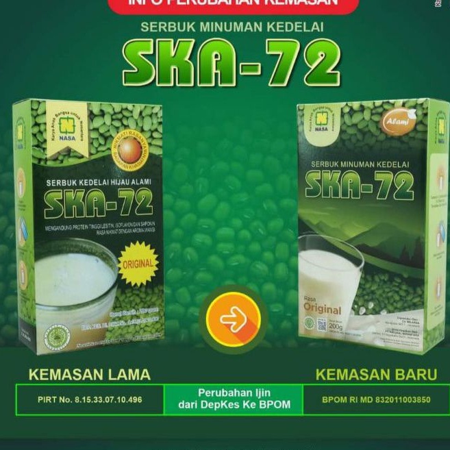 

SKA-72 (SERBUK KEDELAI HIJAU ALAMI)