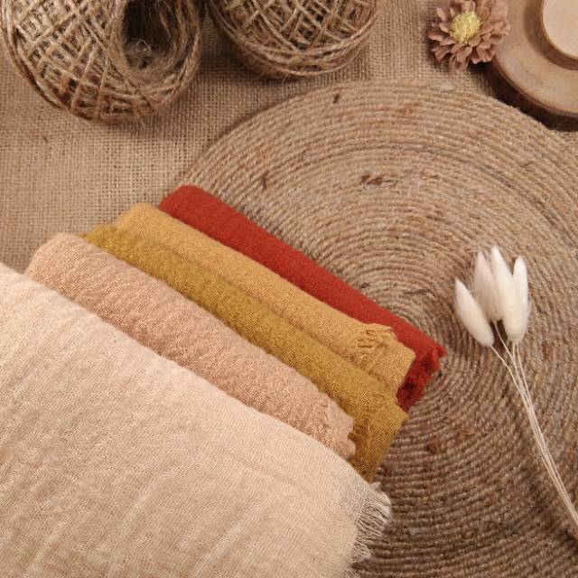 CRINKLE SHAWL PREMIUM COLOUR