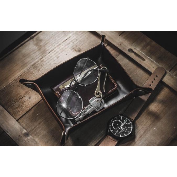 

Leather valet tray