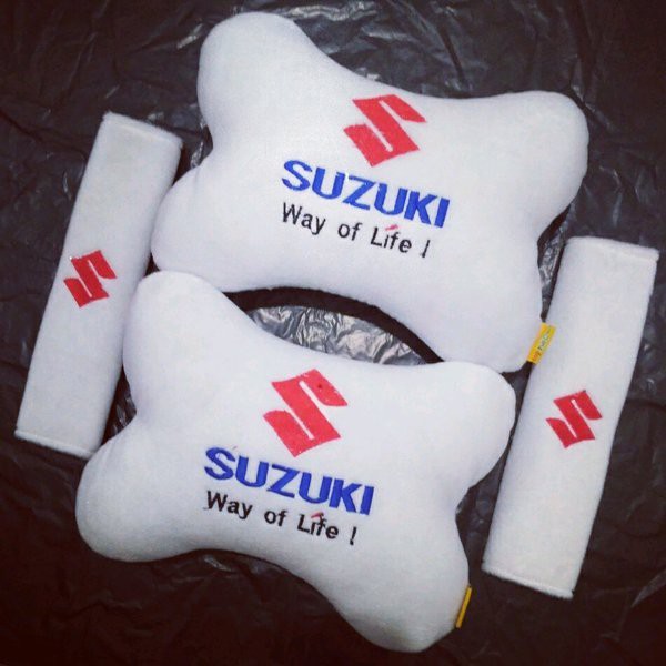 Bantal Mobil Suzuki SUZUKI WAY OF LIFE Putih