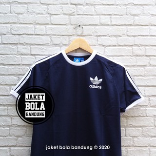  KAOS  ADIDAS  ORIGINALS CALIFORNIA  NAVY WHITE FOTO ASLI 