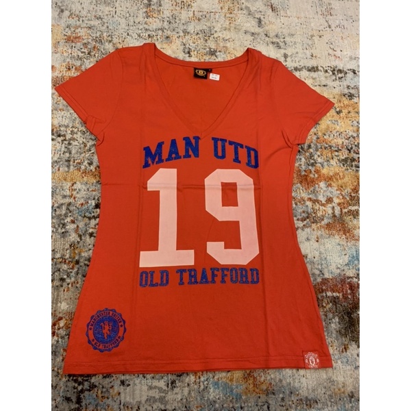 Preloved Manchester United Graphic T-Shirt Kaos Merah