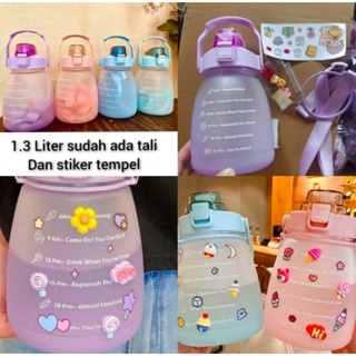 BOTOL MINUM GEMOY STICKER 3D+2D ANAK TALI PRAKTIS VIRAL