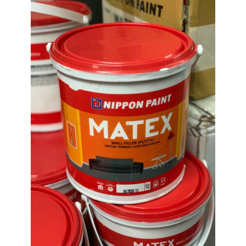 DEMPUL MATEX PLAMIR TEMBOK MATEX 4KG / MATEX WALL FILLER 4KG / MATEX WALL PUTTY / DEMPUL TEMBOK