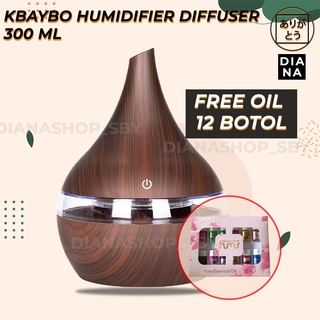 KBAYBO Diffuser Difusser Humidifier Aromaterapi Difuser 300MlL Tanpa Remote