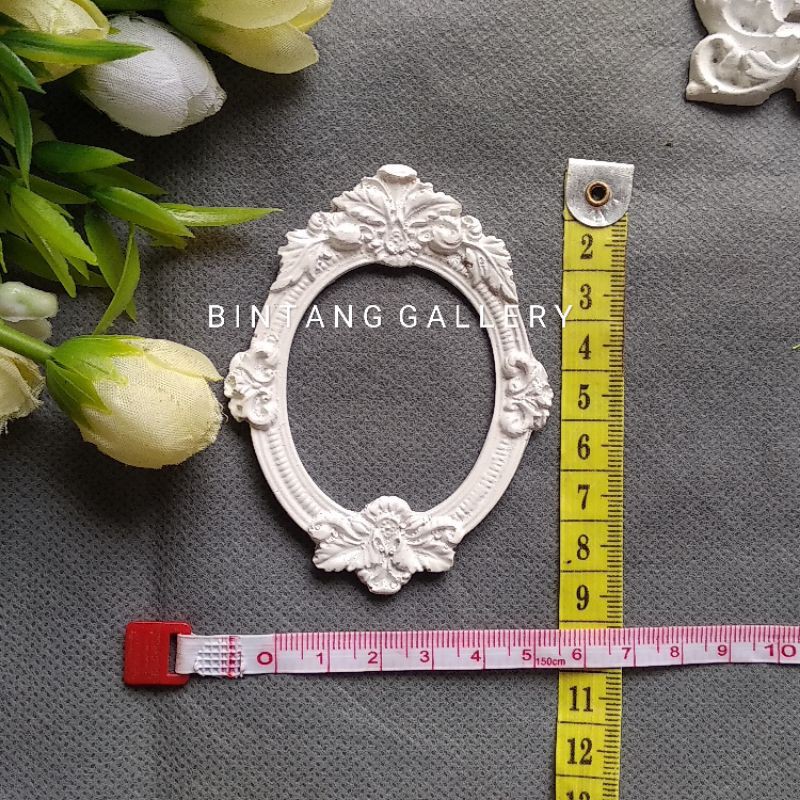 FRAME RESIN OVAL /APLIKASI MAHAR / BAHAN MAHAR