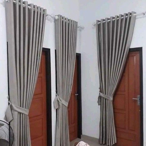 Gorden polos tebal mewah import#original# tinggi 220,230,250cm #gorden pintu# gorden#korden