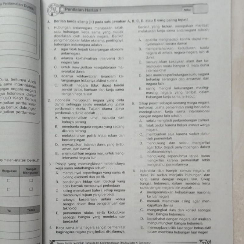 LKS pendidikan pancasila dan kewarganegaraan SMA/MA kelas XI 11 semester 2 | viva pakarindo-3