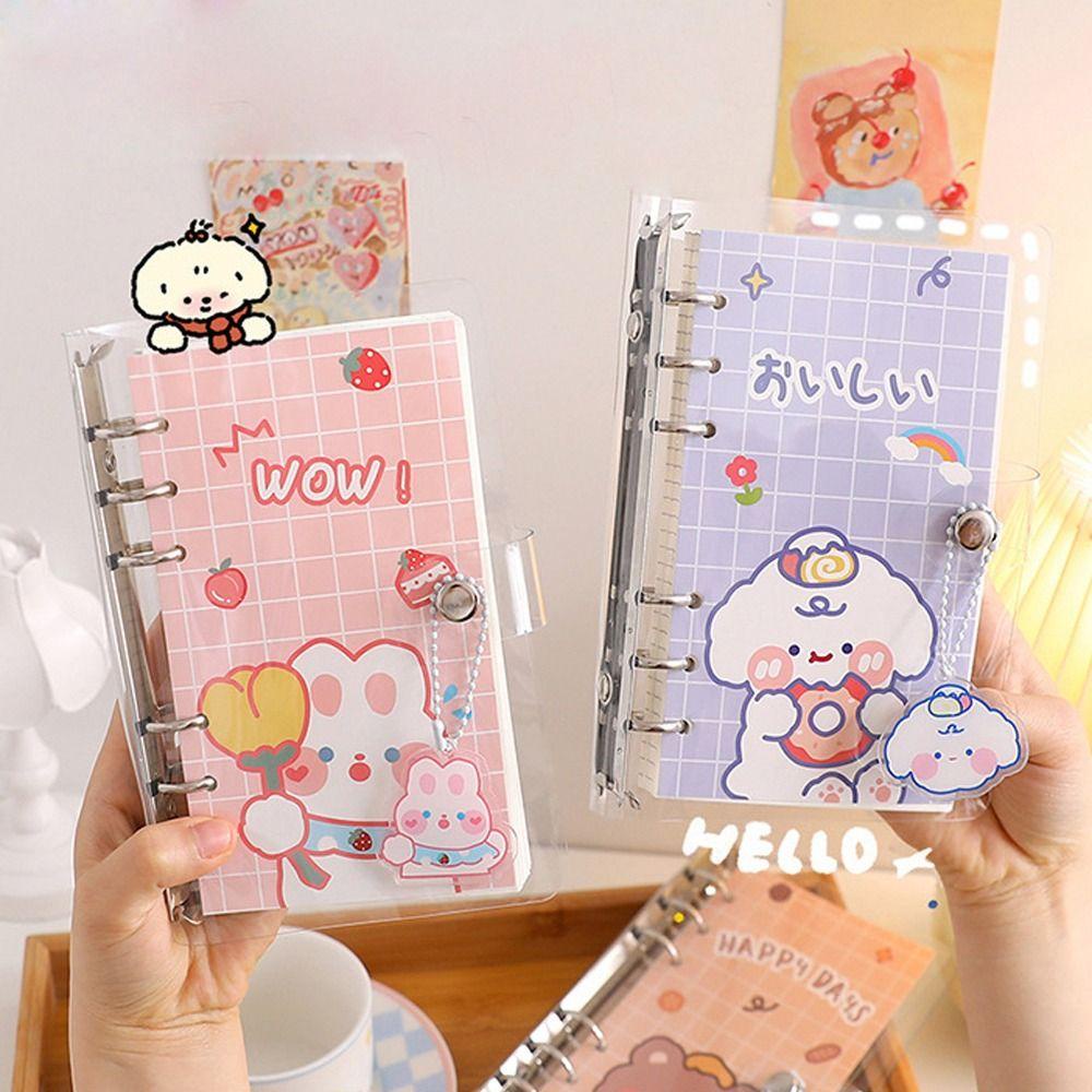 Mxbeauty Loose-leaf Notebook Tahan Air Kreatif Alat Tulis Sekolah DIY Scrapbook Tulisan Bantalan Kartun Handbook