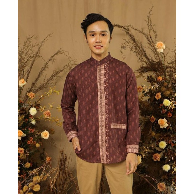 NAYYARA KOKO BURGUNDY SIZE L BY KIENKA ID