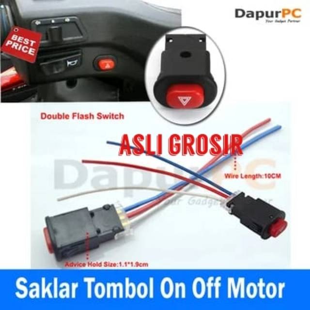 saklar motor on of hazard universal pnp ke semua jenis motor