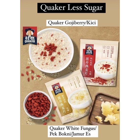 

ECER 1 PCS QUAKER LESS SUGAR KURANG GULA QUAKER GOJIBERRY QUAKER JAMUR ES PEKBOKNI