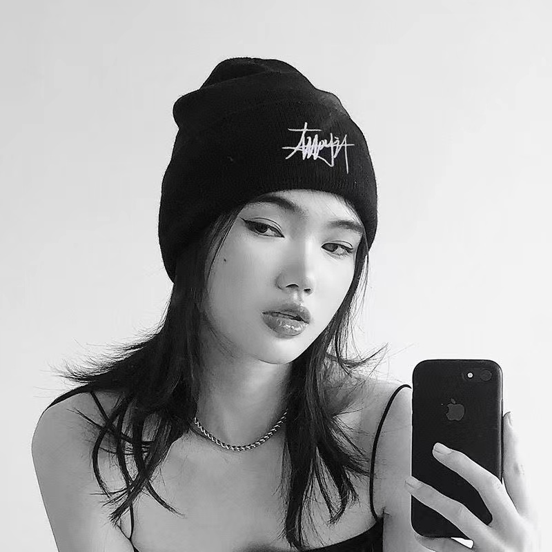 Topi Beanie Rajut Desain Stussy Gaya Kasual Untuk Pria Dan Wanita