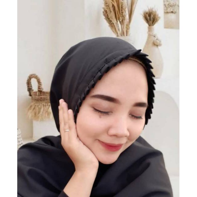 (1KG=11pcs) Pashmina Tali Lipit KCB Premium Jahit Tepi Diamond Hijab Instan Original by ma-2