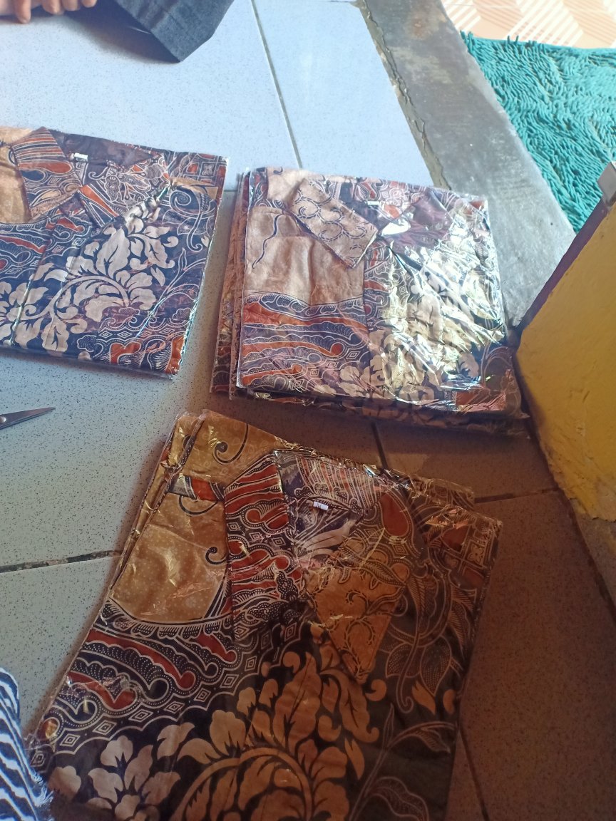 Tey-17 Batik Wanita Asj Sa Hrb026 Kenongo Kemeja Tosca Pendek