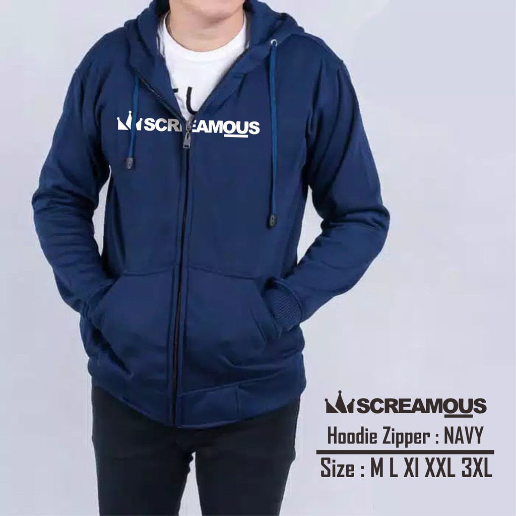 SWEATER HOODIE ZIPER POLOS TERMURAH /HOODIE SCREAMOUS  TERLARIS KUALITAS PREMIUM
