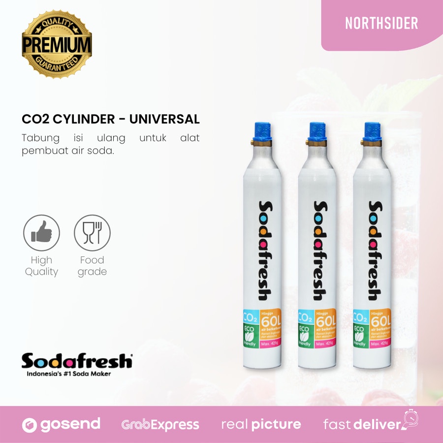 CO2 Cylinder - Universal - Food Grade (by Sodafresh)