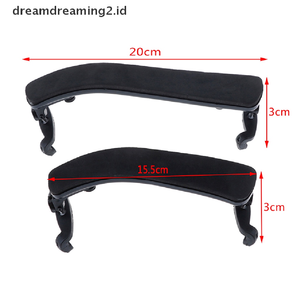 (LIKE) Shoulder rest / Sandaran Bahu Biola 1 / 2-4 / 4 1 / 8-1 / 4 adjustable Warna Hitam