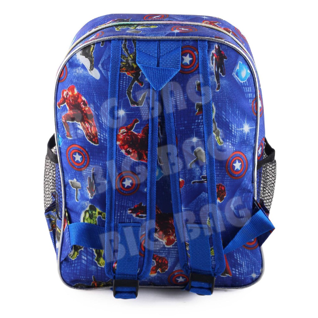 PTS - Tas Anak Laki Sequin CAPTAIN AMERICA - EXTRA - THE ULTIMATE POWER - UKURAN SD RANSEL LED TAS SEKOLAH