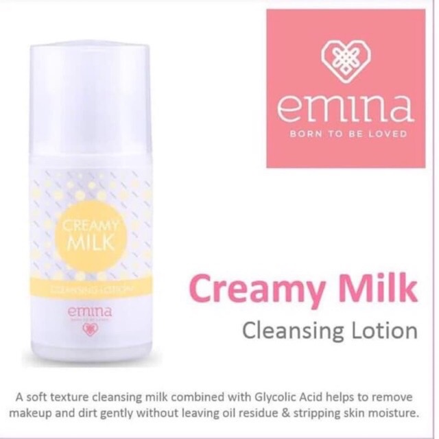 EMINA FACE CLEANSER CREAMY MILK CLEANSING LOTION 50ml