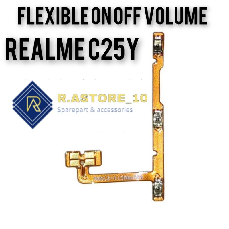 Flexible Flexibel On Off Volume Realme C25Y Fleksibel Tombol Power On Of Vol Original