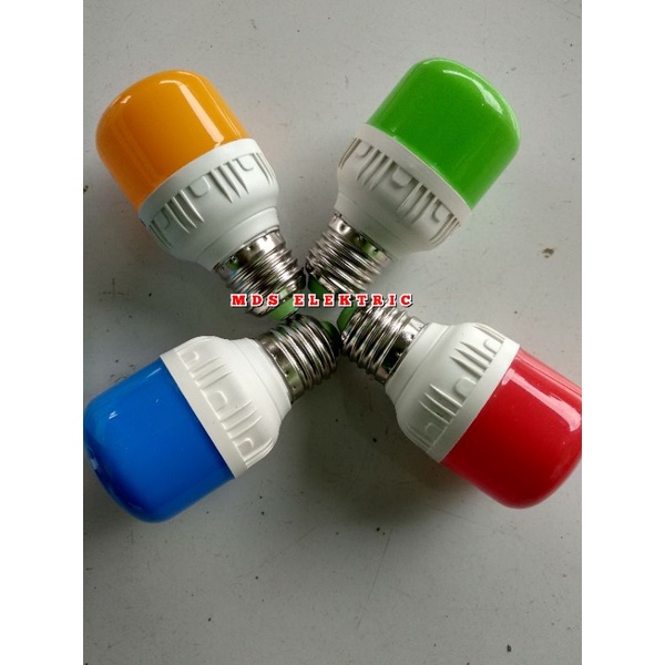 LAMPU LED WARNA WARNI 5 WATT HERATON / LAMPU  LED HIAS WARNA