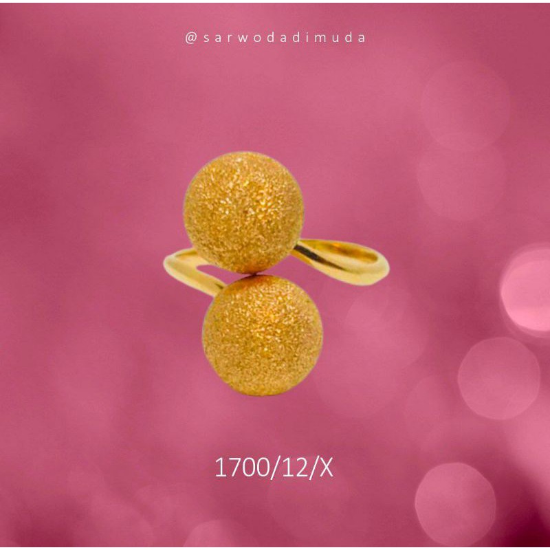 Cincin Emas Gift Hadiah Investasi Tunangan  1,7Gram