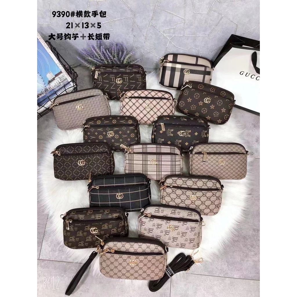 tas  slempang  wanita 9390 uk 21x3x15 cm,import