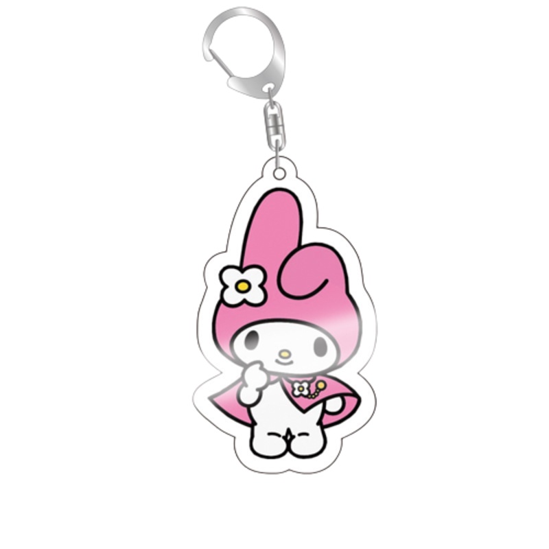 Sanrio Kawaii Kuromi Melody Hello Kitty Keychain Pendant Keyring Sweet Cute Girls Pendant Accessories Hello Kitty Pendant Models Toy