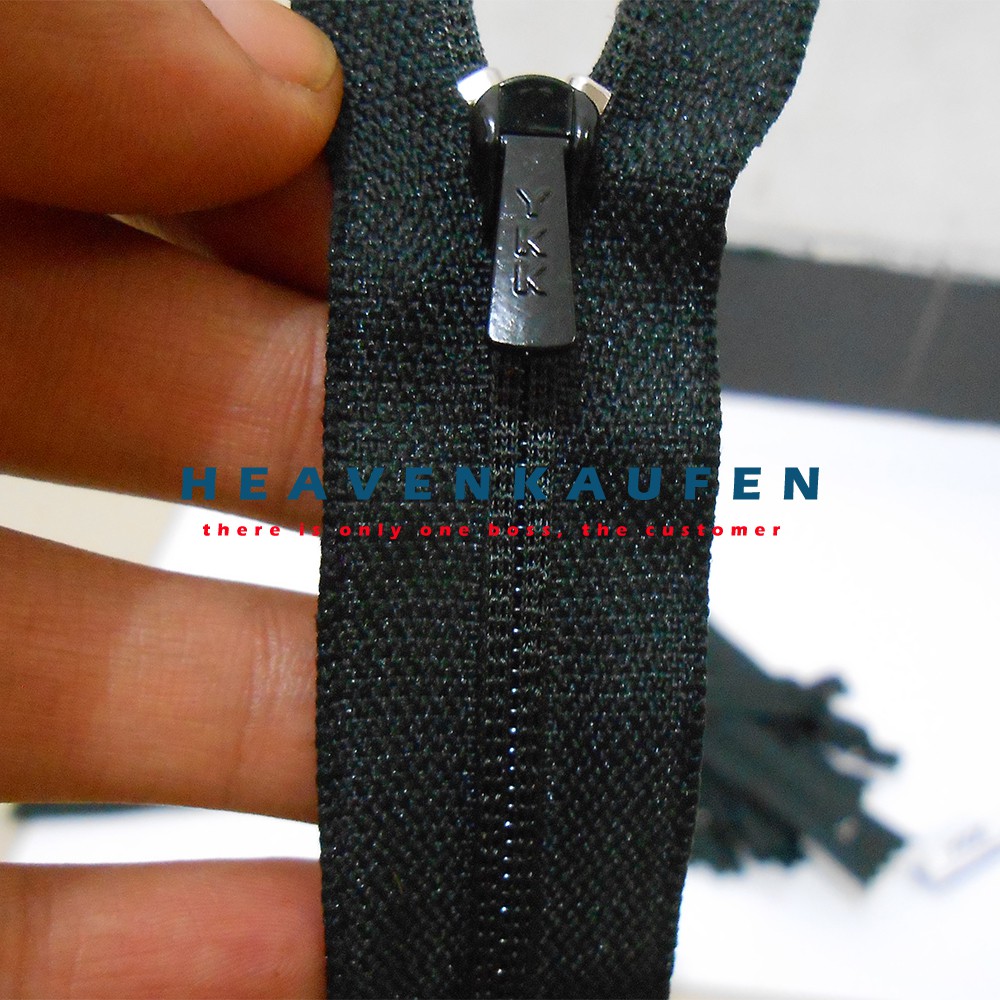 Zipper Resleting YKK 25 cm Hitam Murah