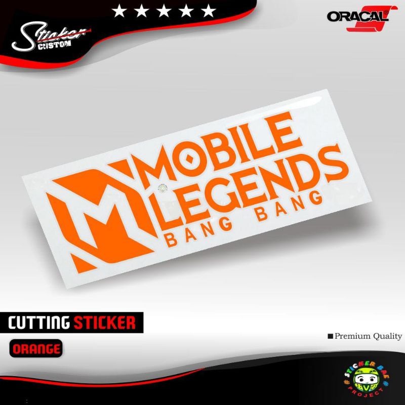 Sticker mobil legend bang bang cutting sticker 1pcs