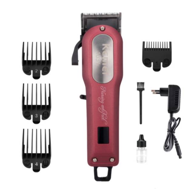 Kemei KM-1031 Hair Clipper Rechargeable Alat Mesin Cukur Rambut