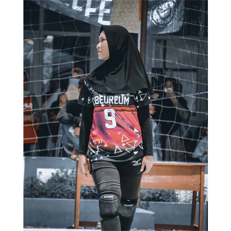 Celana Volly Badminton Cewek Asics,Li-Ning Polos Belah Pinggir Press Body Lotto Import