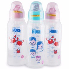 Huki Botol susu dot gepeng 240ml.120ml.60ml