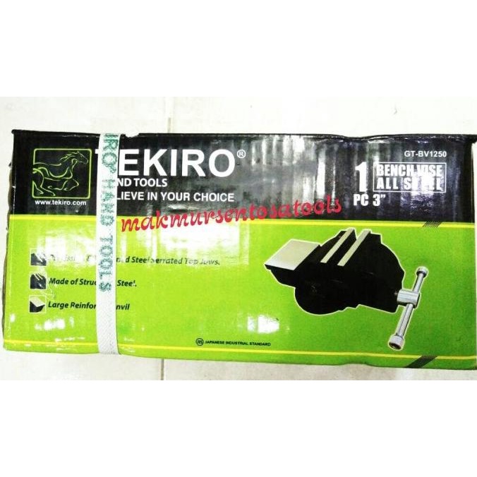 CATOK BESI/BENCH VISE ALL STEEL 3" TEKIRO