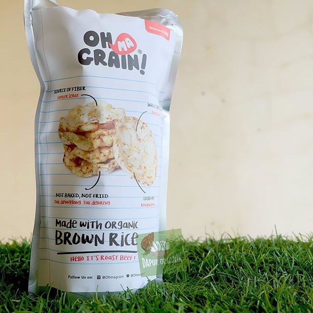 

OH MA GRAIN ROASTED BEEF SNACK BERAS ORGANIK NON MSG