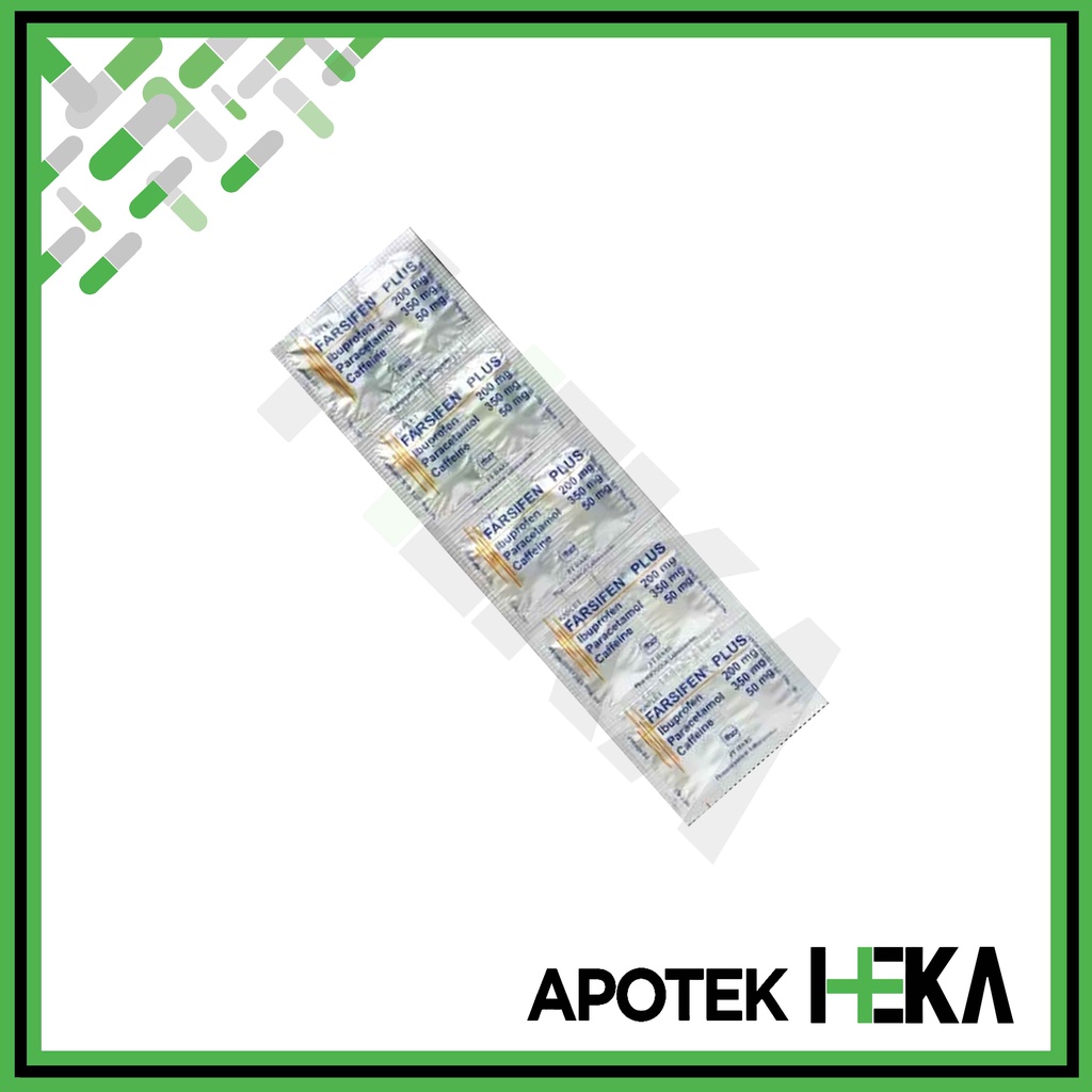 Farsifen Plus Strip isi 10 Tablet - Paracetamol Ibuprofen Obat Demam (SEMARANG)