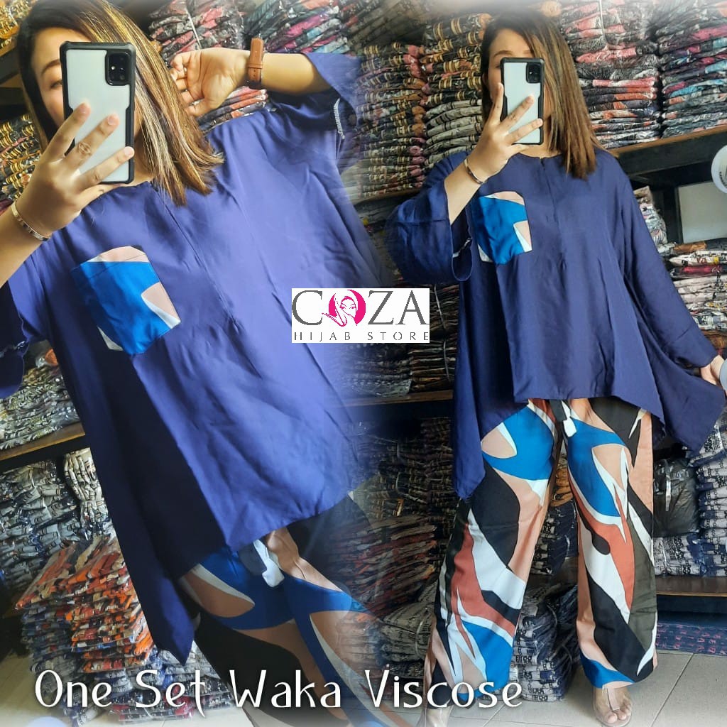 ULIA SET Setelan Waka Waka Jumbo Rayon Viscose / Setelan Batwing Rayon Viscose  / Coza Batik