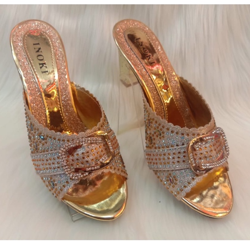 Sendal pesta wanita /sandal pesta seserahan Hak tahu bisa CUSTOM BIG SIZE JUMBO  HAK 5 CM SIZE 41 42